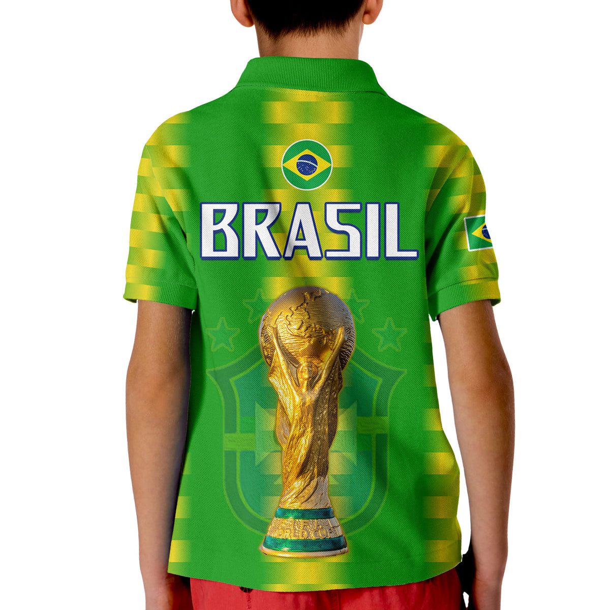 Brazil Football Champions Polo Shirt Proud Selecao LT13 - Wonder Print Shop