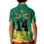 (Custom Text and Number) Jamaica Athletics Polo Shirt KID Jamaican Flag With African Pattern Sporty Style - Wonder Print Shop