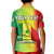 Custom Senegal Polo Shirt KID Lion With Senegal Map Reggae Style - Wonder Print Shop