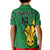 (Custom Text And Number) South Africa Rugby Polo Shirt KID Bokke Springbok With African Pattern Stronger Together - Wonder Print Shop