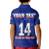 (Custom Text And Number) Stormers South Africa Rugby Polo Shirt We Are The Champions URC African Pattern - Wonder Print Shop