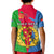Custom Eritrea Polo Shirt KID Eritrean Map Mix African Pattern Simple Style - Wonder Print Shop