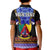 Custom Cameroon Polo Shirt KID Atoghu Pattern Black Style - Wonder Print Shop
