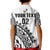 Custom Text And Number Fiji Rugby Polo Shirt Fijian Cibi Dance Tapa Pattern White - Wonder Print Shop