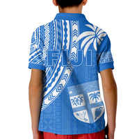 Fiji Rugby Sevens Polo Shirt Fijian 7s Tapa Polynesian Blue Ver.01 LT13 - Wonder Print Shop