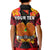 Custom Papua New Guinea Polo Shirt KID PNG Bird Of Paradise Polynesian Pattern - Wonder Print Shop