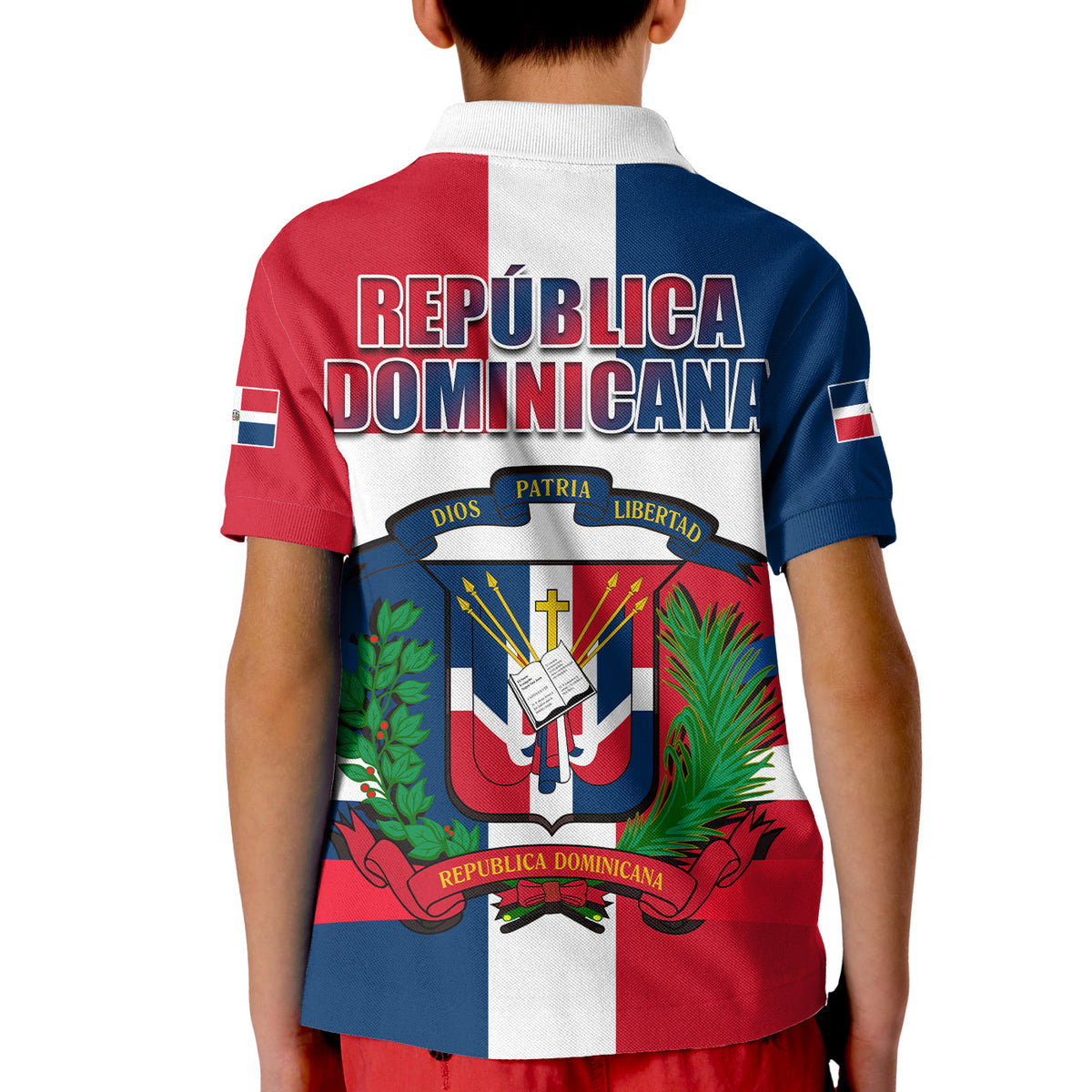 Dominican Republic Polo Shirt KID Dominicana Proud Style Flag LT13 - Wonder Print Shop