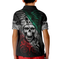 Custom Mexico Polo Shirt Skull Eagle Aztec LT13 - Wonder Print Shop