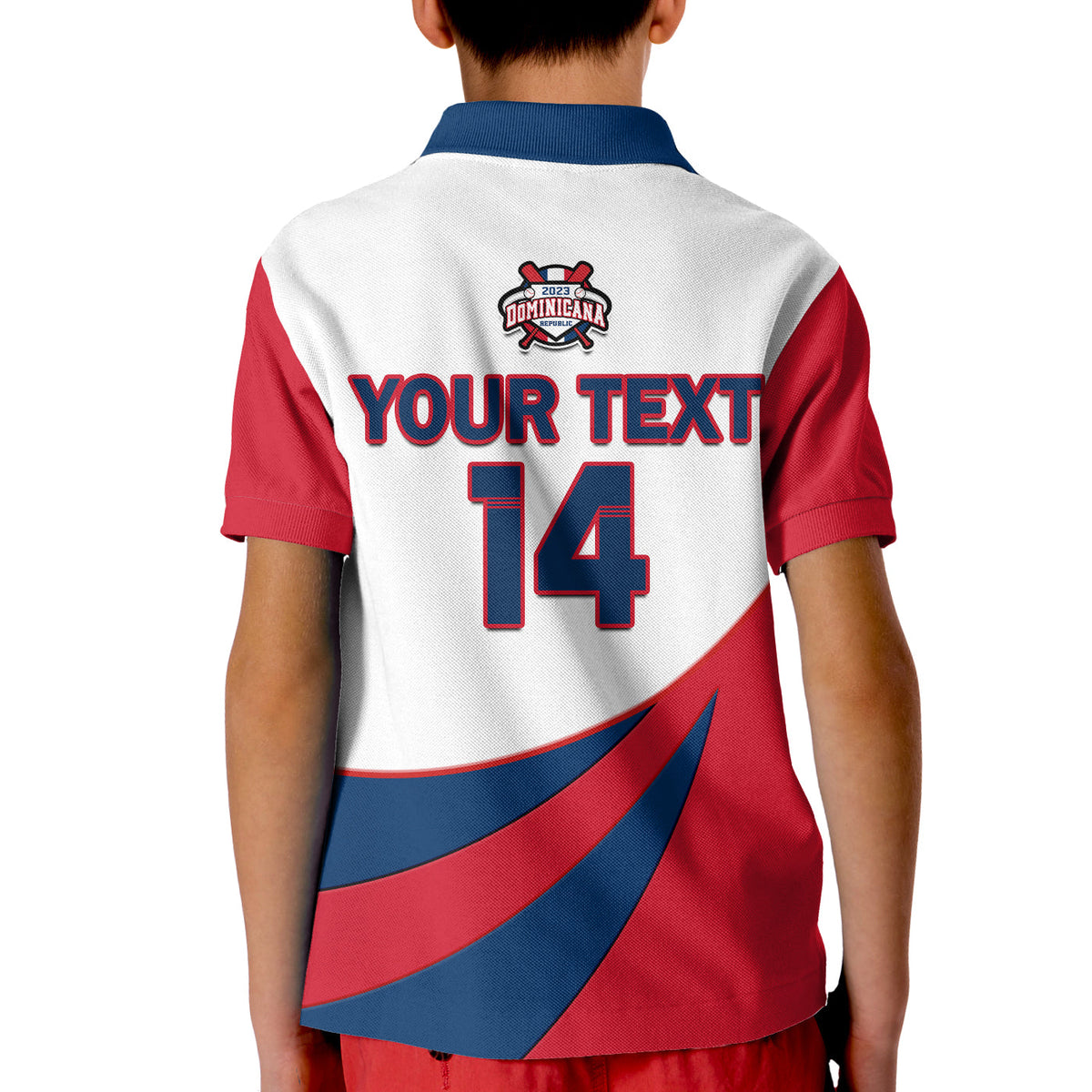(Custom Text And Number) Republica Dominicana Polo Shirt 2023 Baseball - Wonder Print Shop