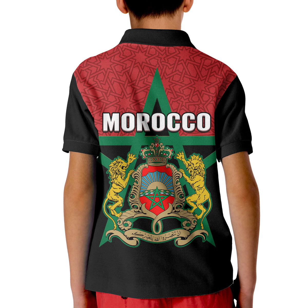 Western Sahara Morocco Polo Shirt Map Black Moroccan Is Always In My Heart - Wonder Print Shop