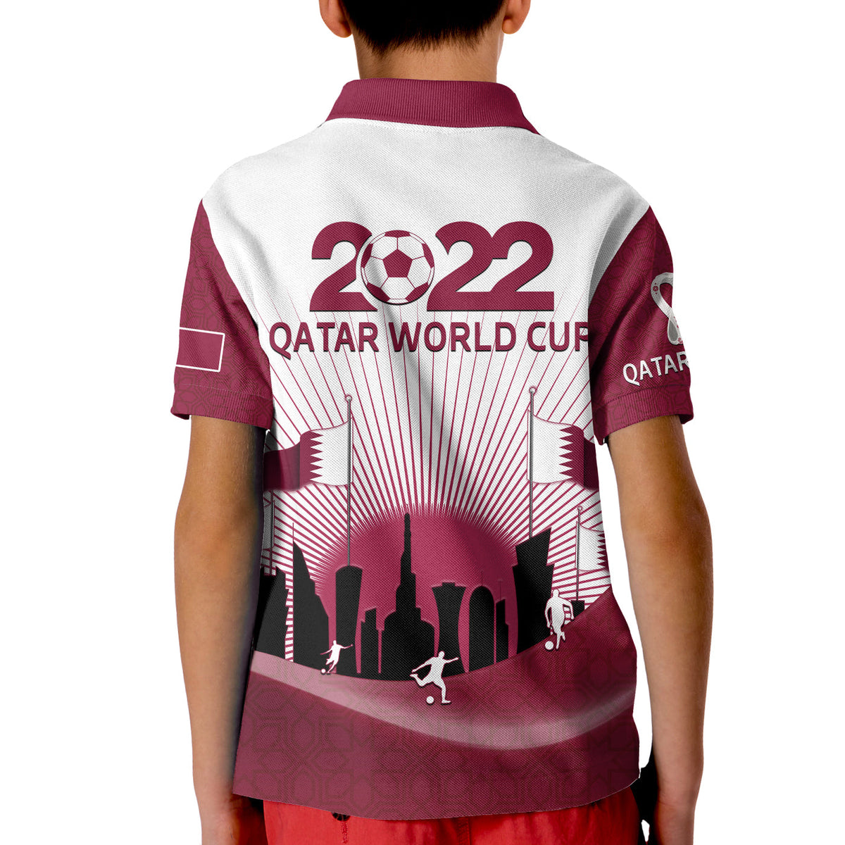 Qatar Polo Shirt Happy 144th Independence Anniversary Mix Football 2022 - Wonder Print Shop