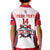(Custom Text And Number) Dominican Republic Baseball Polo Shirt 2023 KID Version White - Wonder Print Shop