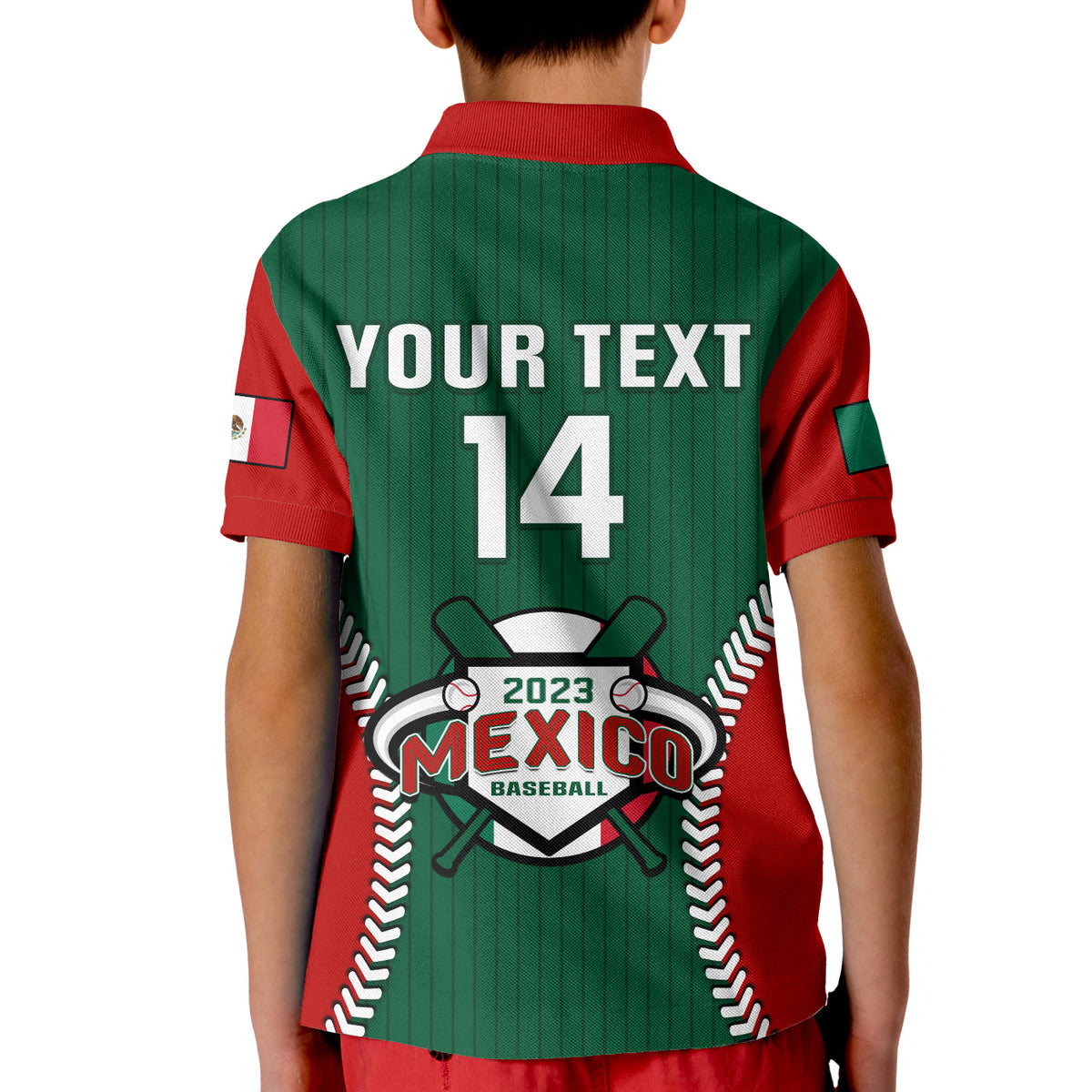 (Custom Text And Number) Mexico Polo Shirt Baseball Sporty Style - Wonder Print Shop