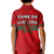 Morocco Football Polo Shirt Football 2022 Red Moroccan Pattern - Wonder Print Shop