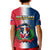 Dominican Republic Polo Shirt Dominicana Coat Of Arms Gradient Style - Wonder Print Shop