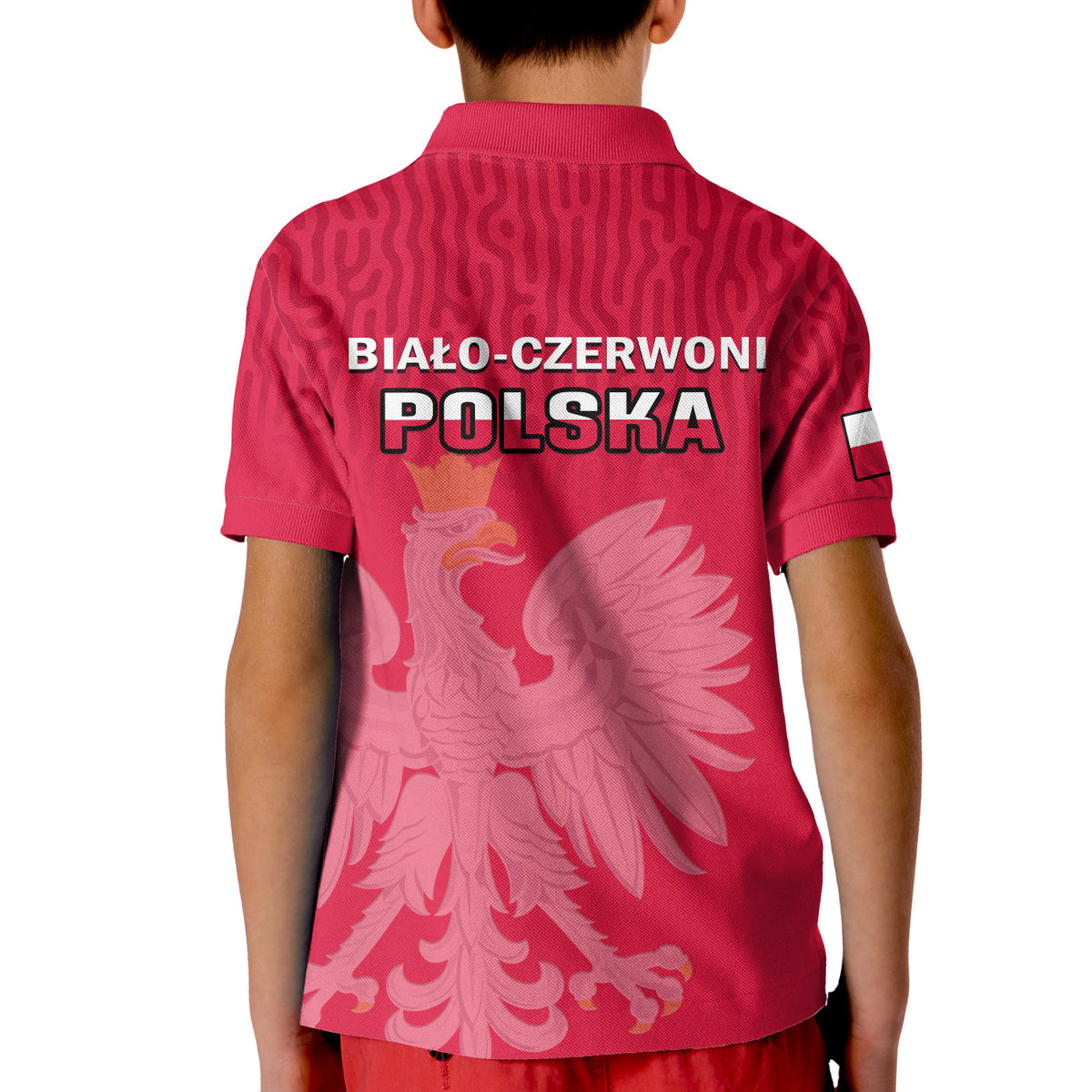 Poland Football Polo Shirt Polska Football 2022 Red - Wonder Print Shop