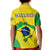 Brazil Football Polo Shirt KID Brasil Map Come On Canarinho Sporty Style - Wonder Print Shop