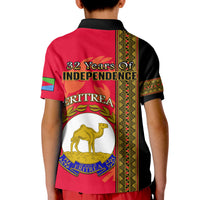 Eritrea Polo Shirt African Pattern Happy Independence Day Version Black - Wonder Print Shop