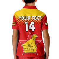 (Custom Text And Number) Zimbabwe Cricket Polo Shirt The Chevrons ODI Style - Wonder Print Shop