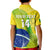 (Custom Text And Number) Brazil Football Polo Shirt KID Canarinha Champions WC 2022 - Wonder Print Shop