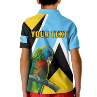 Custom Saint Lucia Polo Shirt Saint Lucian Parrot Simple Style - Wonder Print Shop
