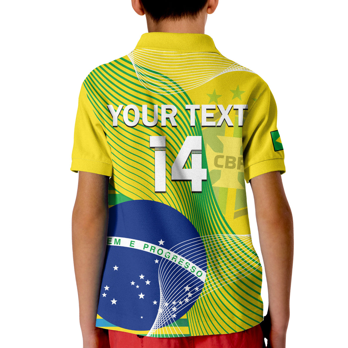 (Custom Text And Number) Brazil Football Polo Shirt Canarinha Champions WC 2022 - Wonder Print Shop