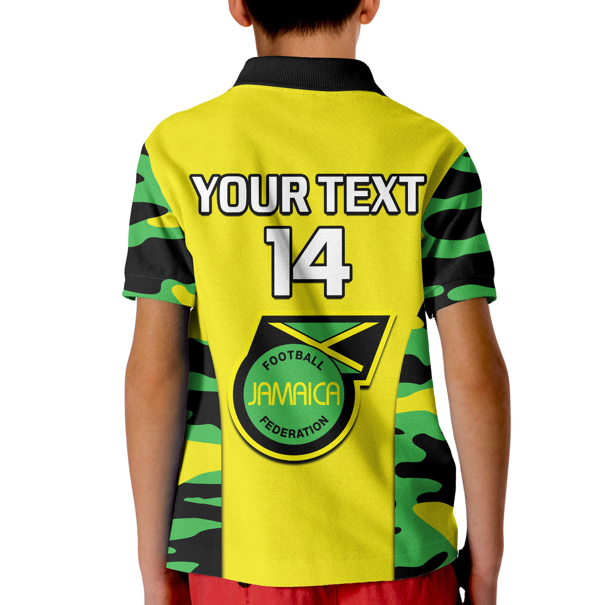(Custom Text And Number) Jamaica Football Polo Shirt Reggae Girlz 2023 Cup Of Nations Ver.02 - Wonder Print Shop