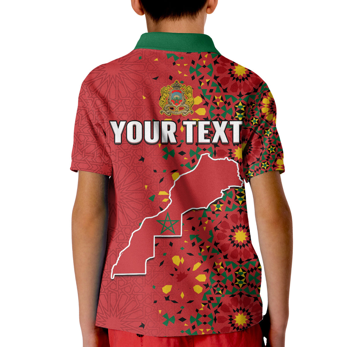 Custom Western Sahara Morocco Polo Shirt Map Red Moroccan Is Always In My Heart - Wonder Print Shop