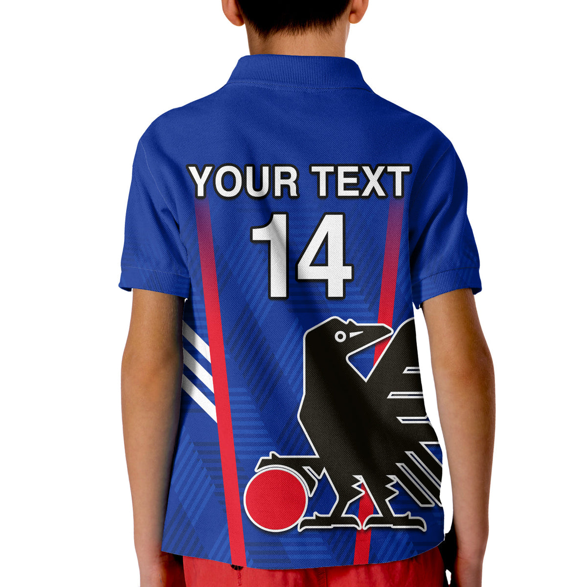 (Custom Text and Number) Japan Football Polo Shirt Samurai Blue Football 2022 - Wonder Print Shop