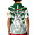 (Custom Text And Number) Cameroon Football Polo Shirt Les Lions Indomptables White Football 2022 - Wonder Print Shop