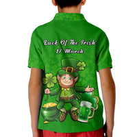 Ireland Polo Shirt Saint Patricks Day Happy Leprechaun And Shamrock - Wonder Print Shop