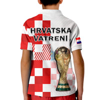 Croatia Football Polo Shirt Hrvatska Checkerboard Champions WC 2022 - Wonder Print Shop