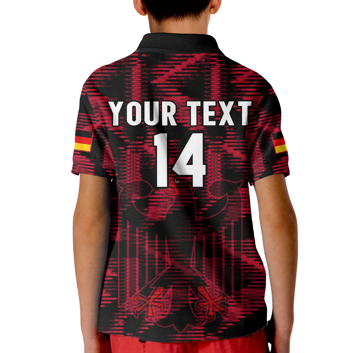 (Custom Text And Number) Germany Football Polo Shirt Football 2022 Champions - Wonder Print Shop