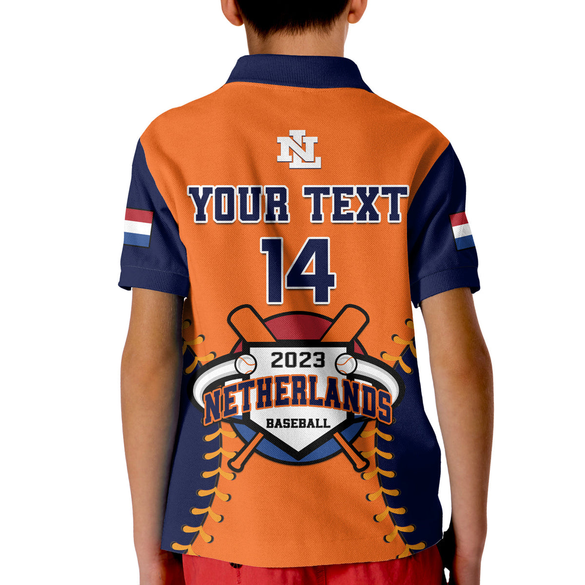 (Custom Text And Number) Netherlands Baseball Polo Shirt 2023 Sporty Style - Wonder Print Shop