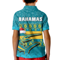 Bahamas Polo Shirt KID Bahamian Blue Marlin Merry Christmas - Wonder Print Shop