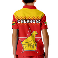 Zimbabwe Cricket Polo Shirt KID The Chevrons ODI Style - Wonder Print Shop