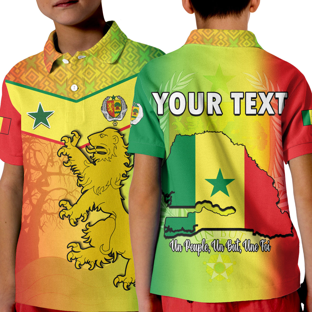 Custom Senegal Polo Shirt Lion With Senegal Map Reggae Style - Wonder Print Shop