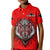 Custom Canada Maple Leaf Polo Shirt Red Haida Wolf LT13 - Wonder Print Shop