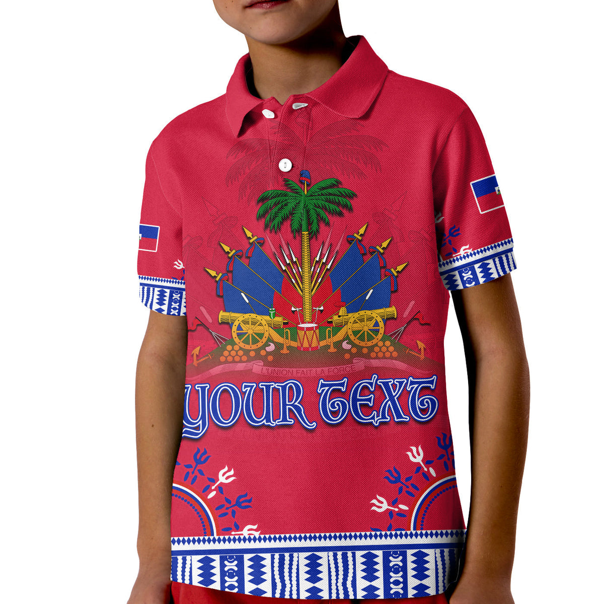 Custom Haiti Polo Shirt Dashiki Style Gorgeous LT13 - Wonder Print Shop