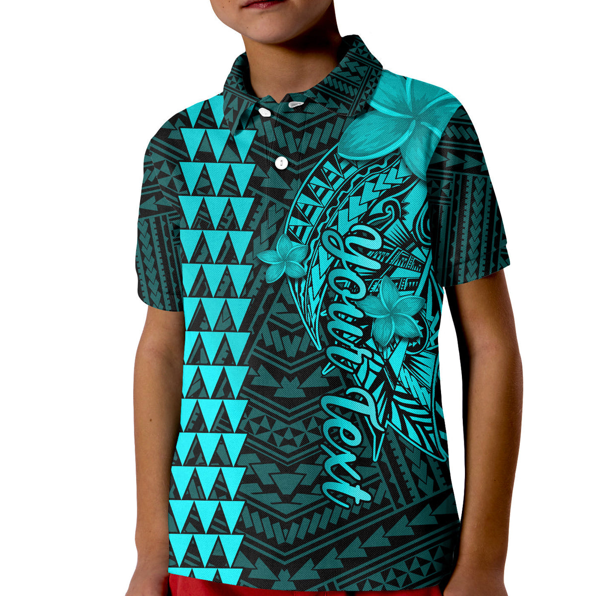 Custom Hawaii Polo Shirt Kakau Kanaka Maoli Combine Polynesian Shark Ver.04 - Wonder Print Shop