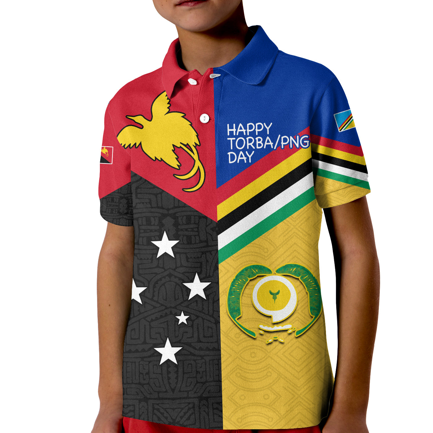 Torba PNG Day Polo Shirt KID 2022 Simple Polynesia LT13 - Wonder Print Shop