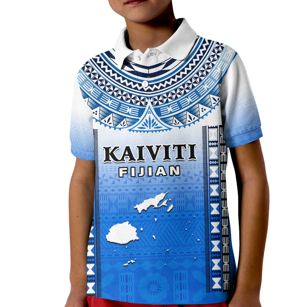 Fiji Polo Shirt Kaiviti Fijian Special Tapa Pattern - Wonder Print Shop