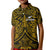 New Zealand Silver Fern Rugby Polo Shirt KID All Black Gold NZ Maori Pattern LT13 - Wonder Print Shop
