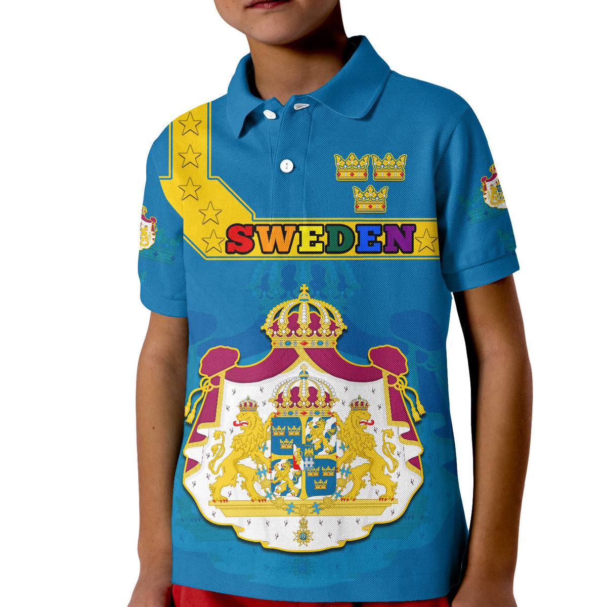 Custom Sweden LGBT Day Polo Shirt Be Proud Of Who You Are - Wonder Print Shop