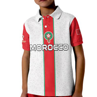 (Custom Text and Number) Morocco Football Polo Shirt Football 2022 Soccer Lions de lAtlas Champions LT13 - Wonder Print Shop