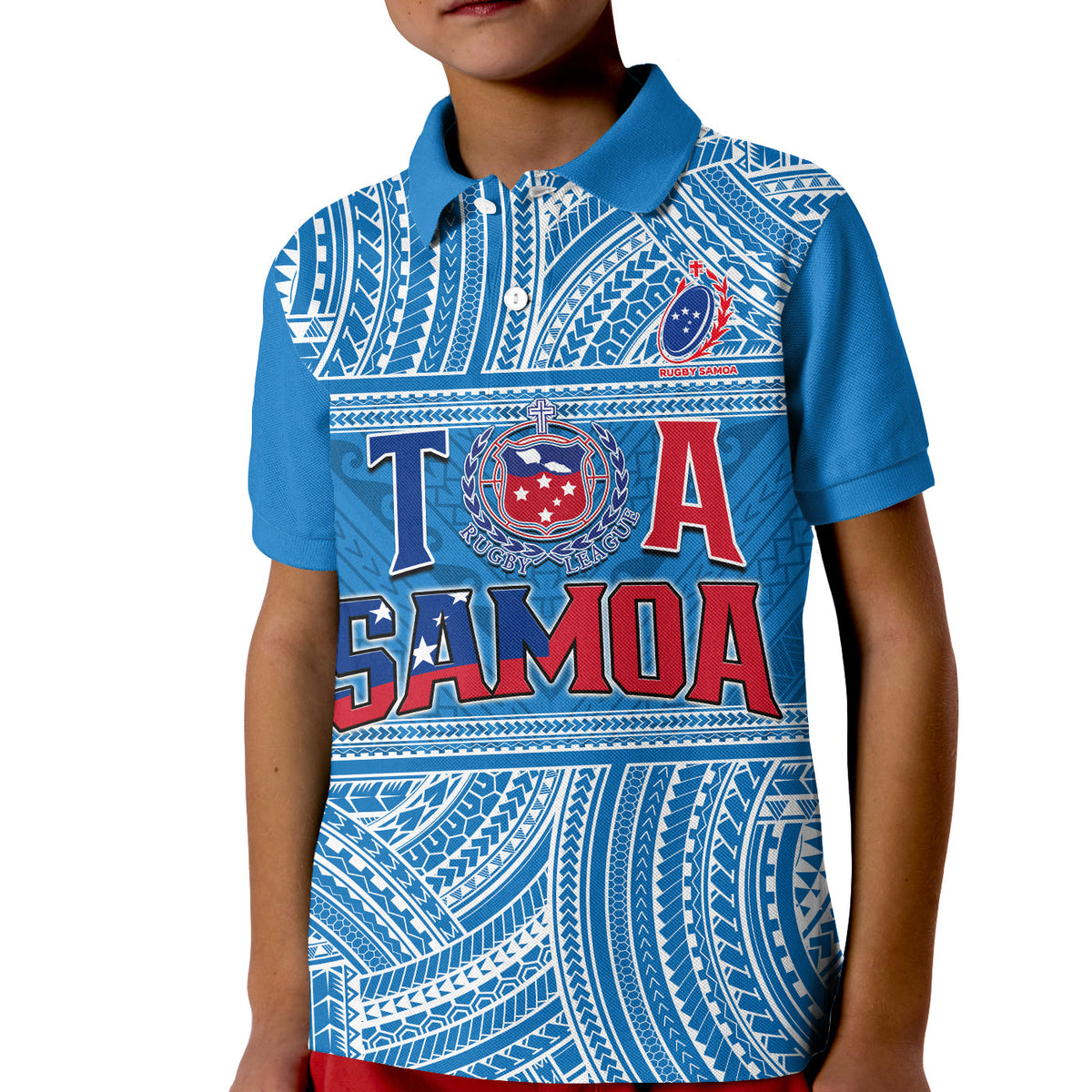 Toa Samoa Rugby Polo Shirt Samoan Pattern Be Unique LT13 - Wonder Print Shop