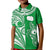 (Custom Text and Number) Rarotonga Cook Islands Polo Shirt KID Turtle and Map Style Green LT13 - Wonder Print Shop