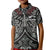 Custom Text and Number New Zealand Silver Fern Rugby Polo Shirt All Black NZ Maori Pattern LT13 - Wonder Print Shop