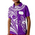 (Custom Text and Number) Rarotonga Cook Islands Polo Shirt KID Turtle and Map Style Purple LT13 - Wonder Print Shop