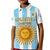 (Custom Text and Number) Argentina Football Polo Shirt KID FIFA 2022 World Cup Champions LT13 - Wonder Print Shop